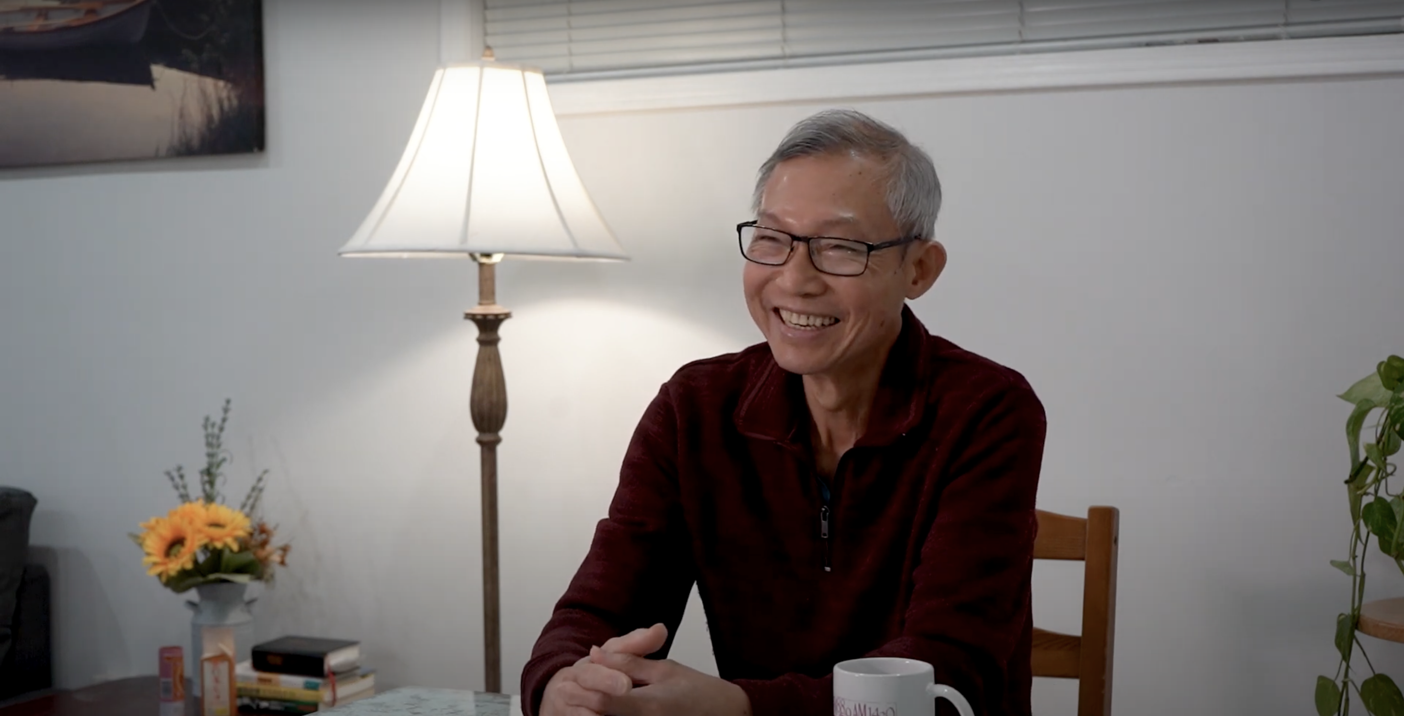 close-up of film camera