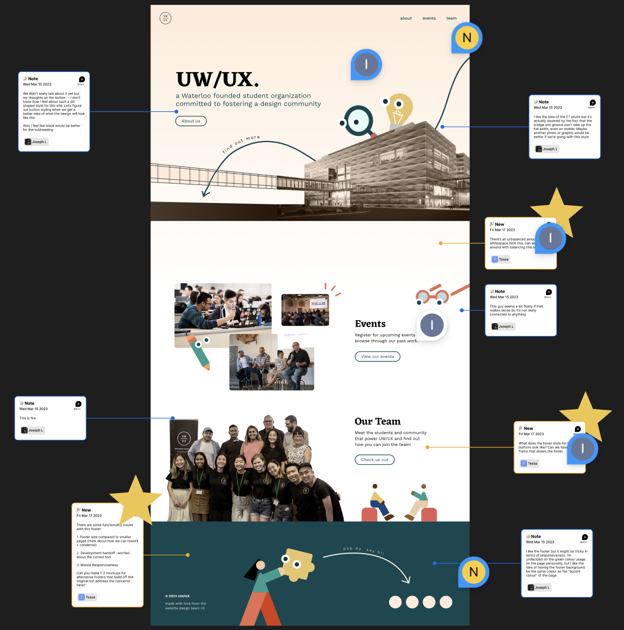 low-fidelity landing page wireframes