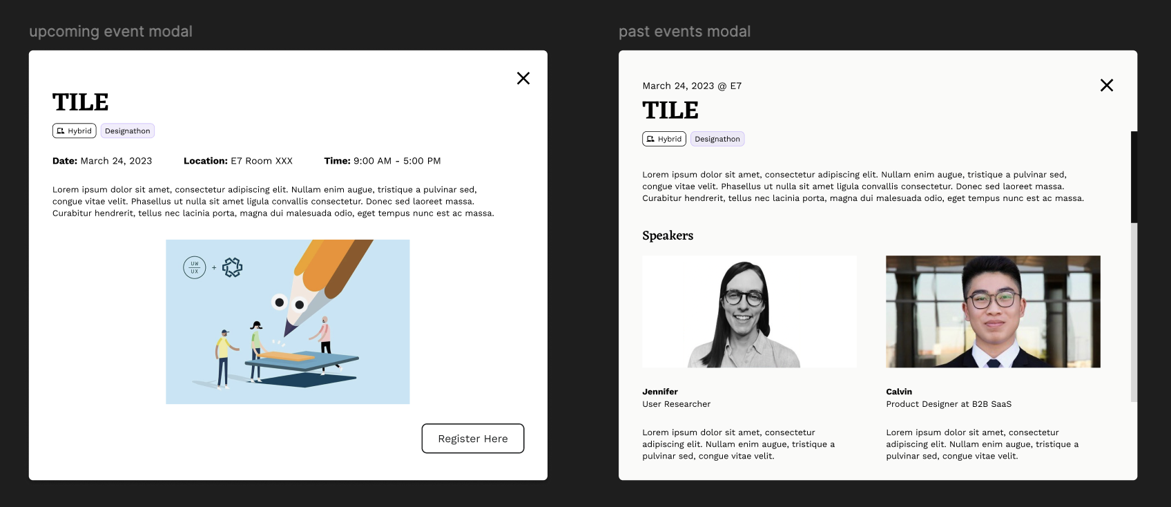 low-fidelity landing page wireframes